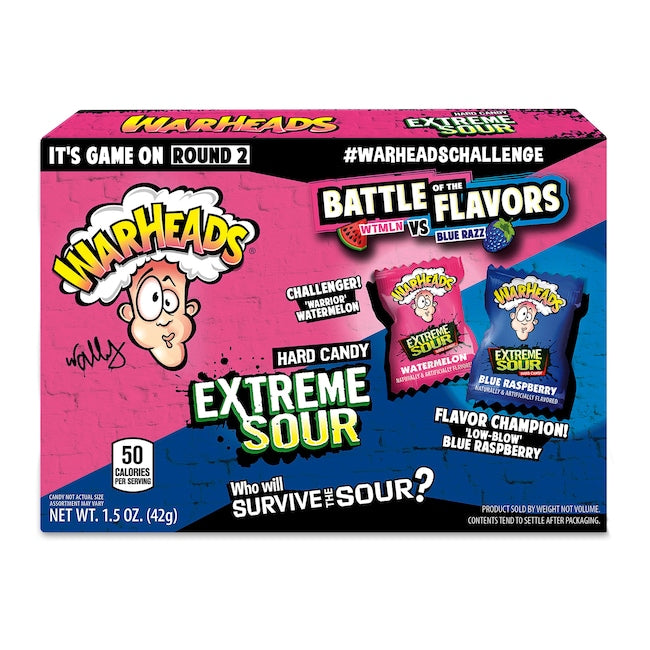 Warheads Xtreme Sour Battle Flavors 1.5oz.