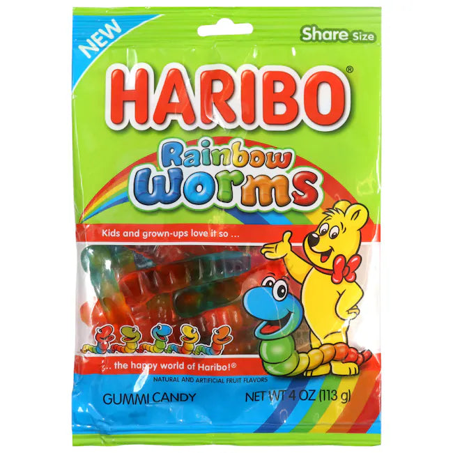 Haribo | Rainbow Worms 3oz.