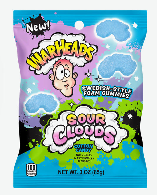 Warheads Sour Clouds Cotton Candy 3oz.
