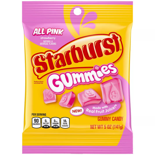 Starburst Gummies All Pink 5oz.