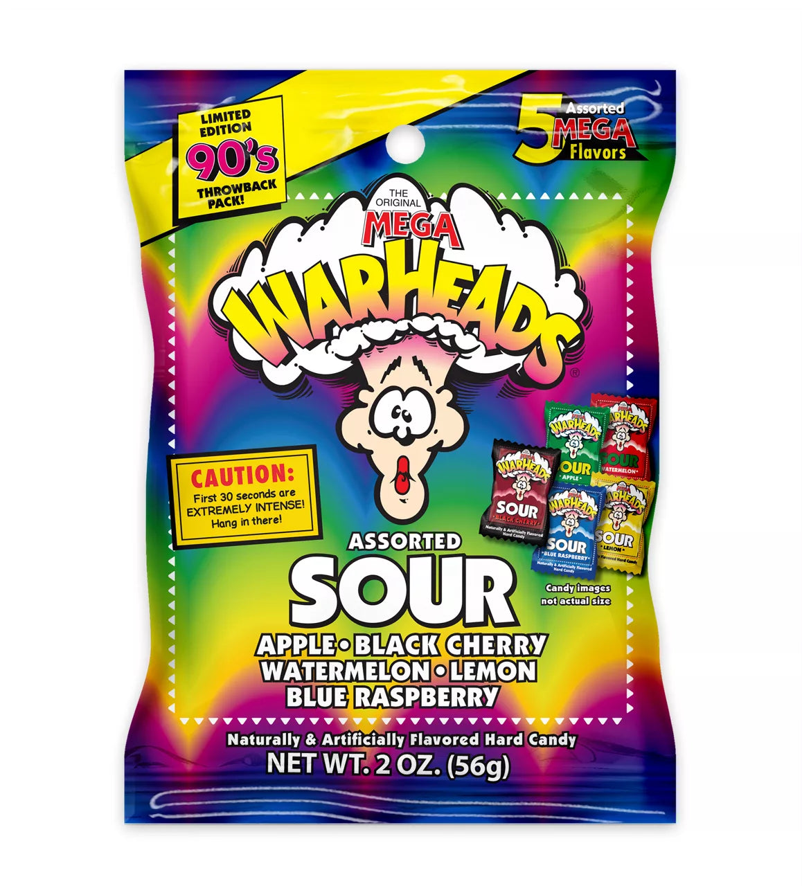 Warheads Assorted Sour 2oz.